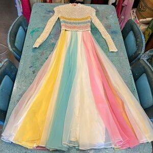 Prettiest Pastel 🦄 70s Dress Ever